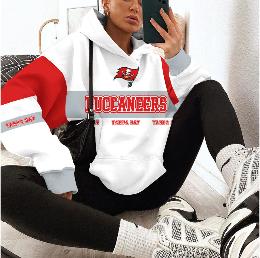Tampa Bay Buccaneers Printed Hooded Pocket Pullover Hoodie AZBTPH000096