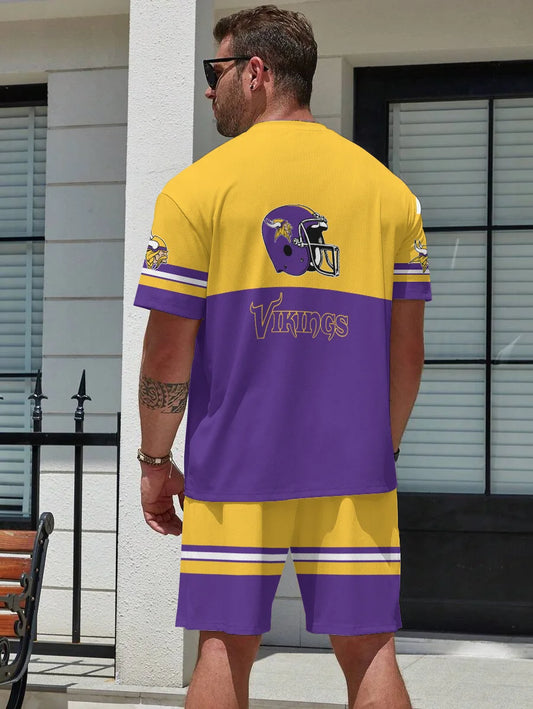 Minnesota Vikings T-shirt and Shorts AZBTTSAS000027