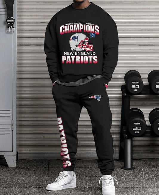 New England Patriots Combo 3D Sweatsuit and Sweatpants Unisex CBSP46