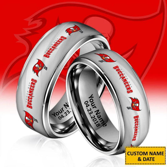 Tampa Bay Buccaneers Special Stainless Ring Custom Name AZBTSR000058