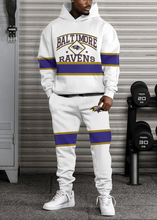 Baltimore Ravens Combo Pullover Hoodie And Sweatpants AZBTPHSP000289