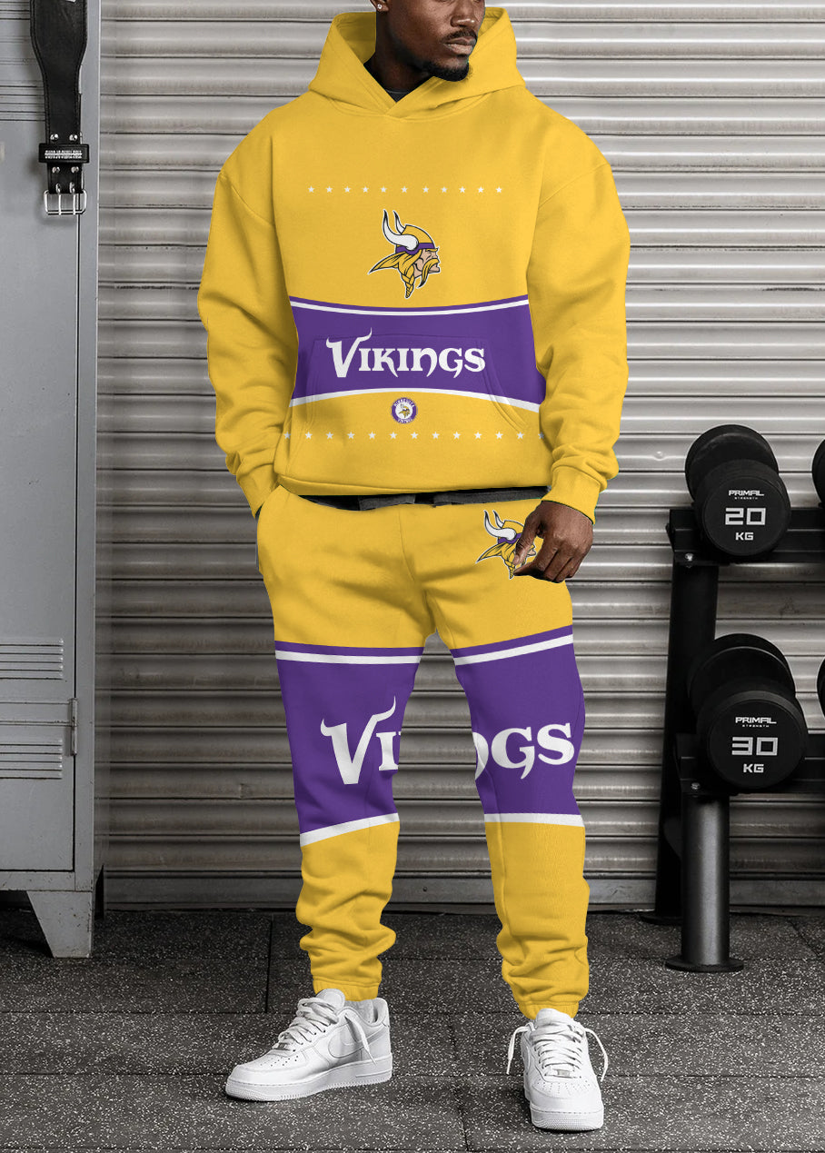 Minnesota Vikings Combo Pullover Hoodie And Sweatpants AZBTPHSP000131