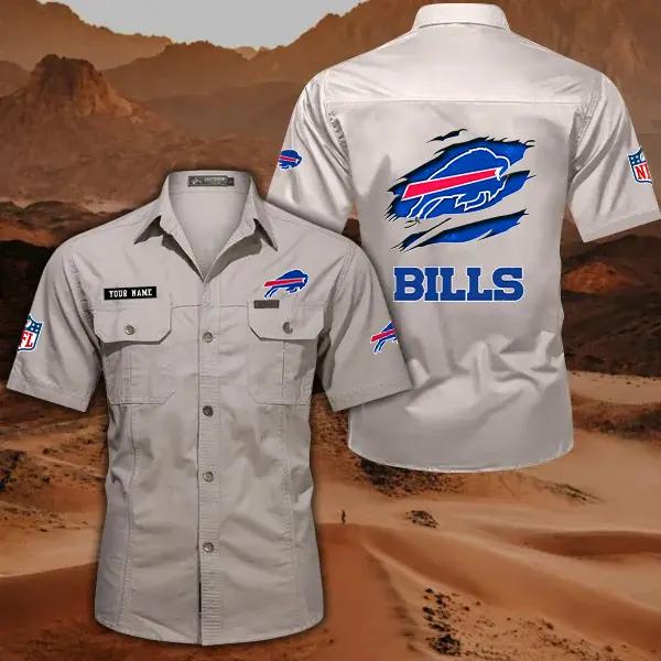 Buffalo Bills Men’s Short Sleeve Cargo Shirts New 2025 AZBT2DCGS000004