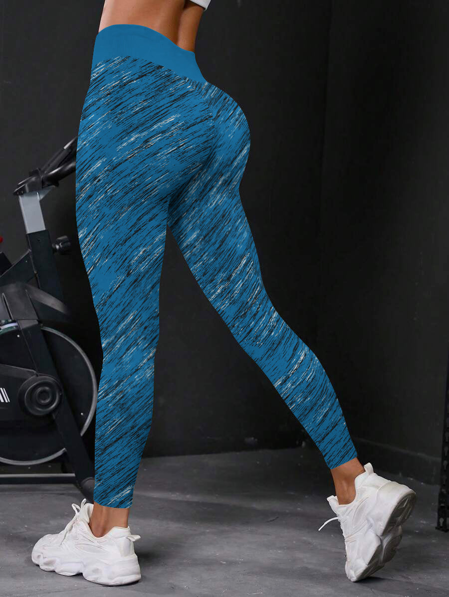 Carolina Panthers  High Waist Push Up Printed Leggings