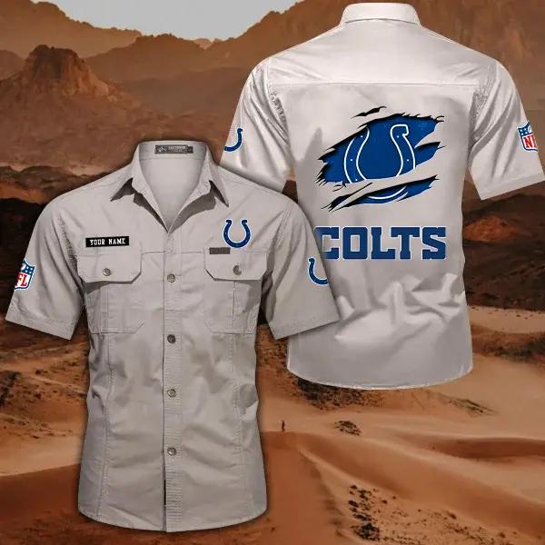 Indianapolis Colts Men’s Short Sleeve Cargo Shirts New 2025 AZBT2DCGS000014
