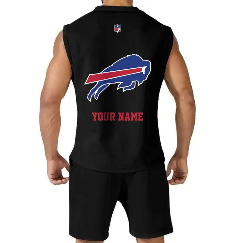 Buffalo Bills Combo Men Jersey Tank Top and Shorts AZICOTATTMS00012