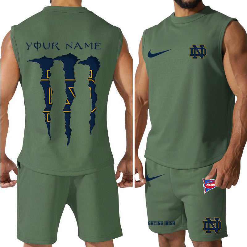 Notre Dame Fighting Irish Colorful Combo Men Jersey Tank Top and Shorts AZBTCMJTTS000039