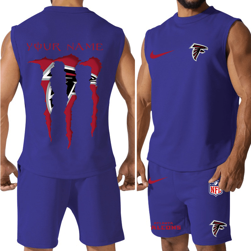 Atlanta Falcons Colorful Combo Men Jersey Tank Top and Shorts AZBTCMJTTS000007