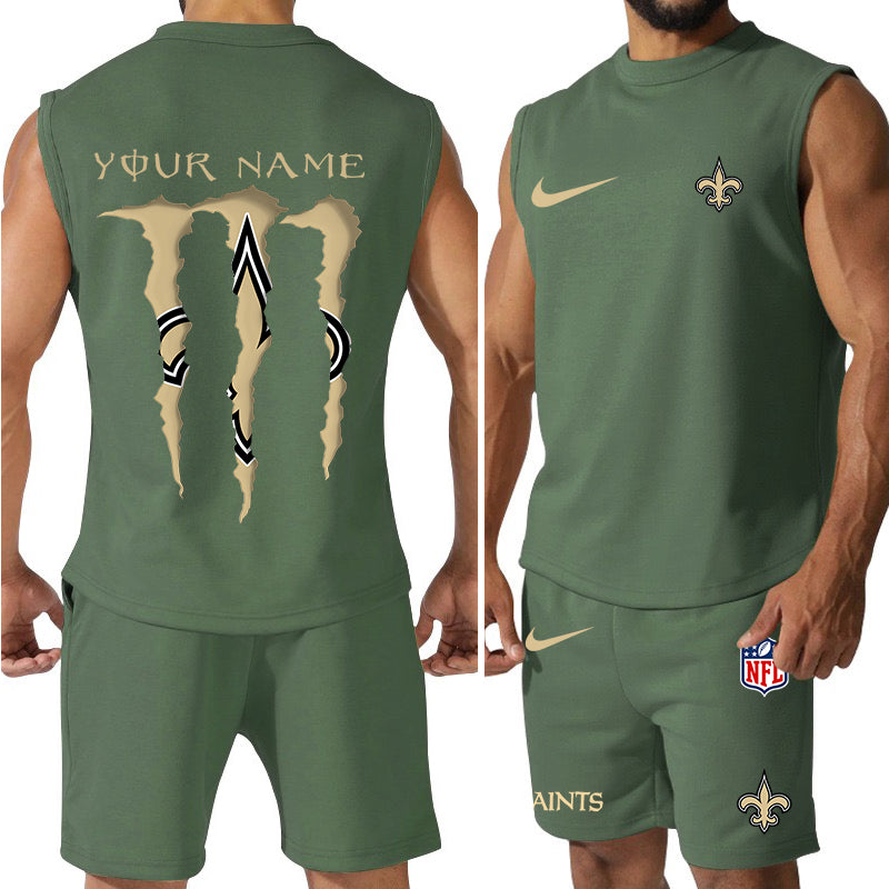 New Orleans Saints Colorful Combo Men Jersey Tank Top and Shorts AZBTCMJTTS000025