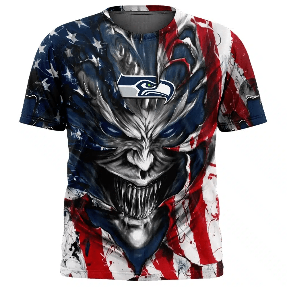 Seattle Seahawks All Over Printed T-shirt Sweatshirt Hoodie AZCHD596