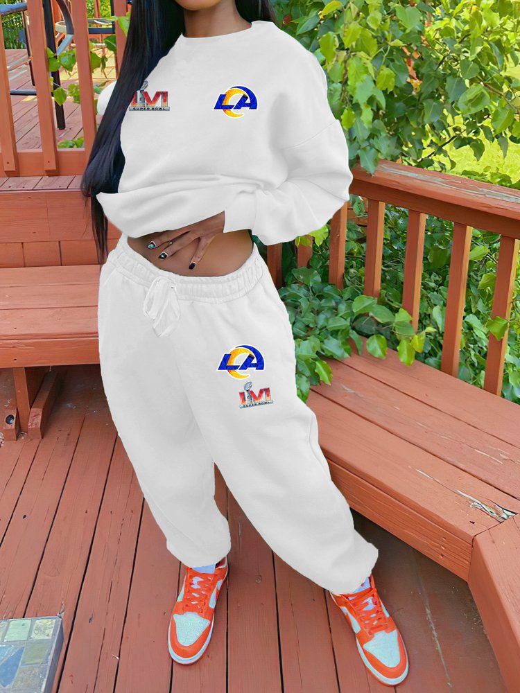 Los Angeles Rams Drop Shoulder Sweatshirt and Sweatpants AZBTDSS000012