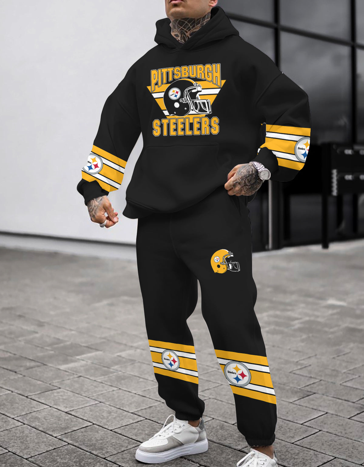Pittsburgh Steelers Combo Pullover Hoodie And Sweatpants AZBTPHSP000026