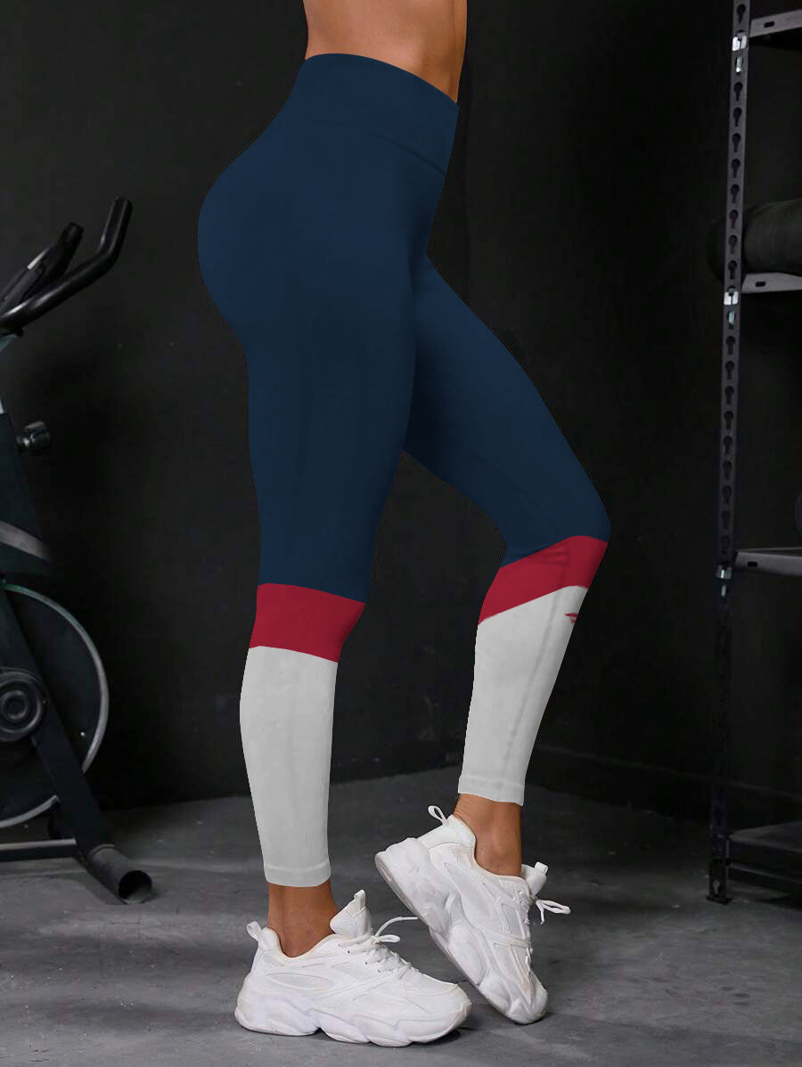 New England Patriots High Waist Push Up Printed Leggings