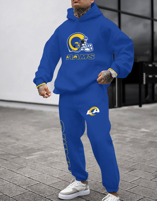 Los Angeles Rams Combo Pullover Hoodie And Sweatpants AZBTPHSP000076