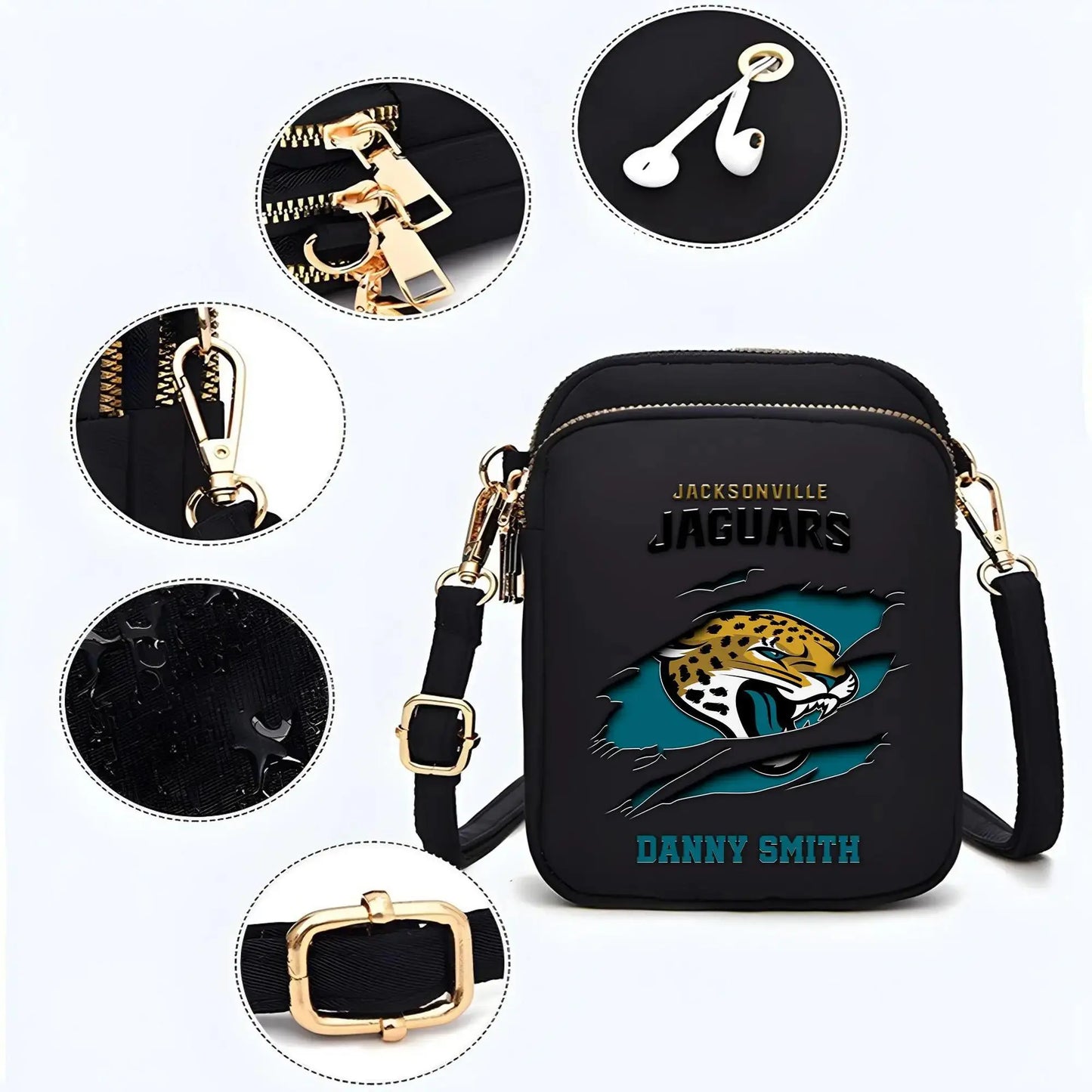 Jacksonville Jaguars Mini Crossbody Bag for Women New Trending 2025 AZBT2DMCB000050