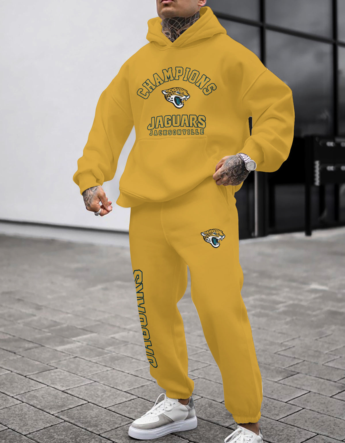 Jacksonville Jaguars Combo Pullover Hoodie And Sweatpants AZBTPHSP000448