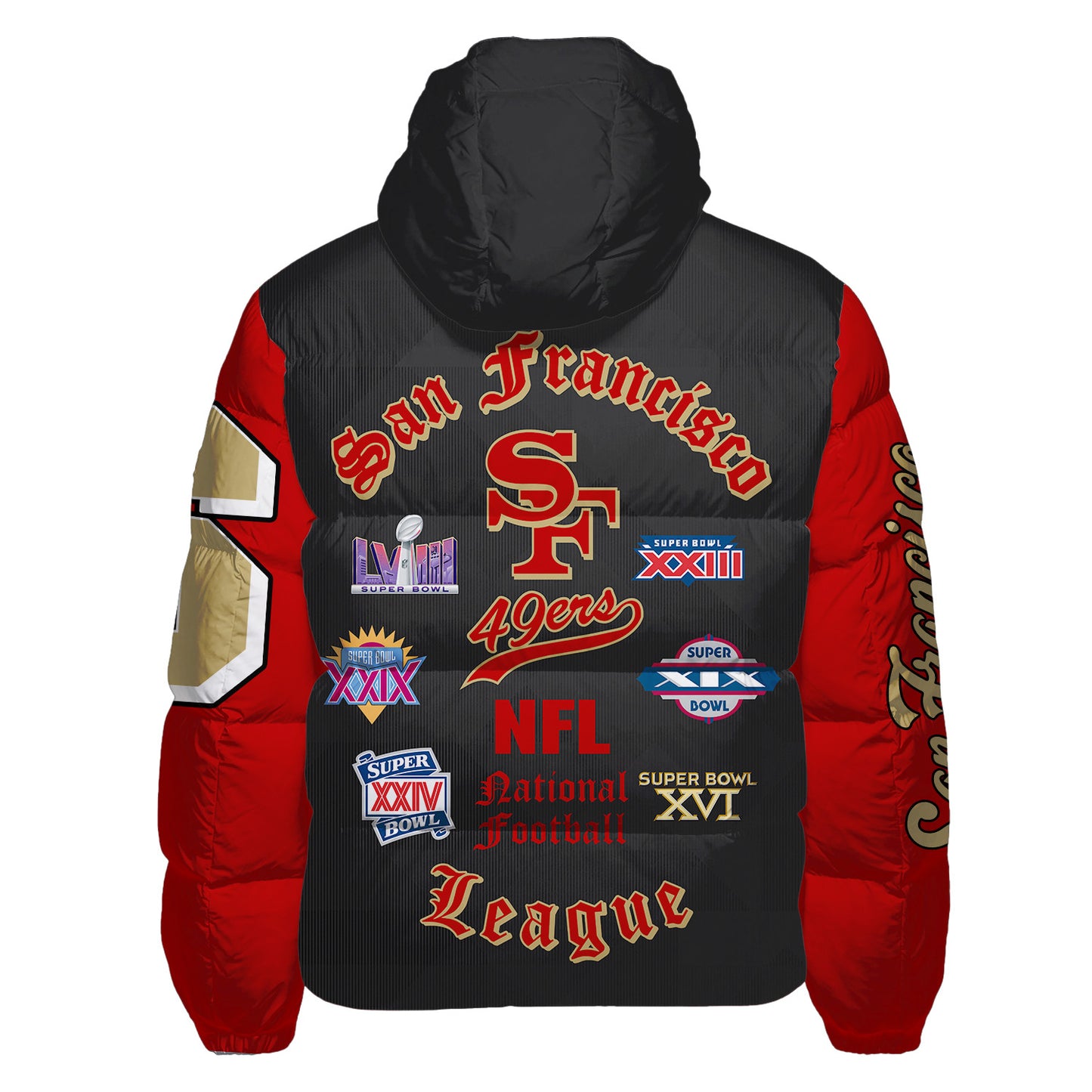 San Francisco 49ers CozyCloud Down Jacket AZBTDWJ000409