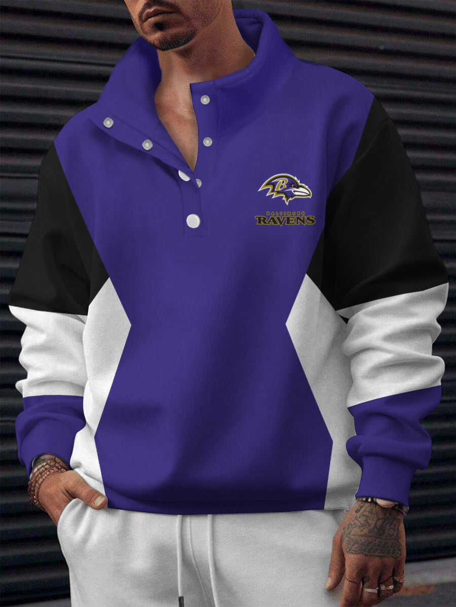Baltimore Ravens Casual Colorful Stand Collar Sweatshirt AZBTSCSW000535