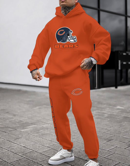 Chicago Bears Combo Pullover Hoodie And Sweatpants AZBTPHSP000232