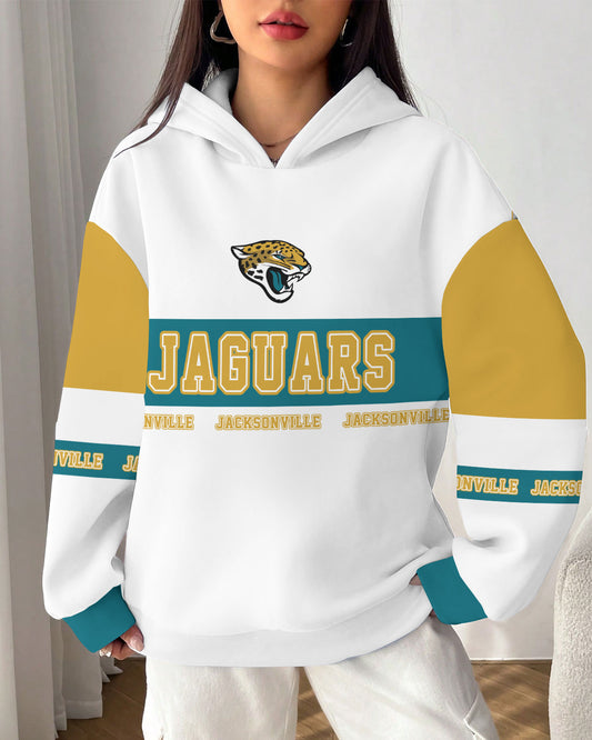 Jacksonville Jaguars Printed Hooded Pocket Pullover Hoodie AZBTPH000113