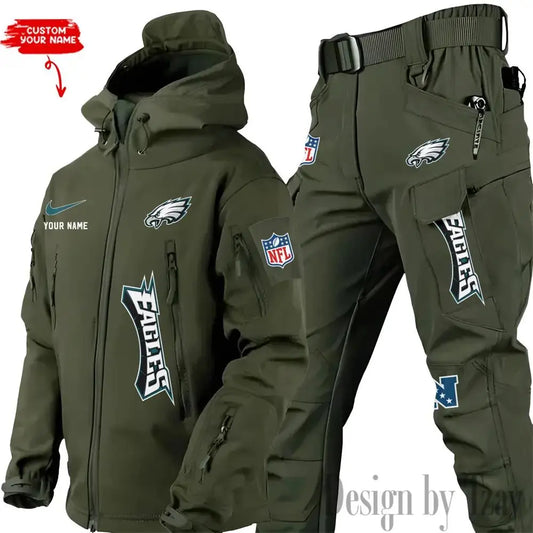 Philadelphia Eagles Outdoor Jacket and Pants 000051