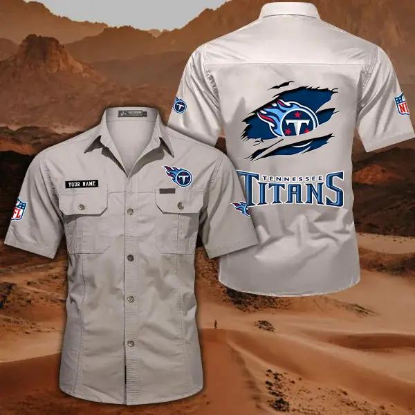 Tennessee Titans Men’s Short Sleeve Cargo Shirts New 2025 AZBT2DCGS000030