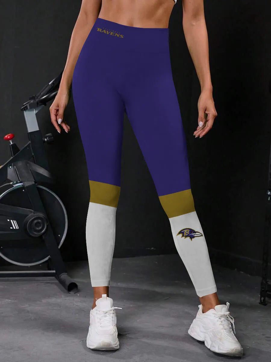Baltimore Ravens High Waist Push Up Printed Leggings