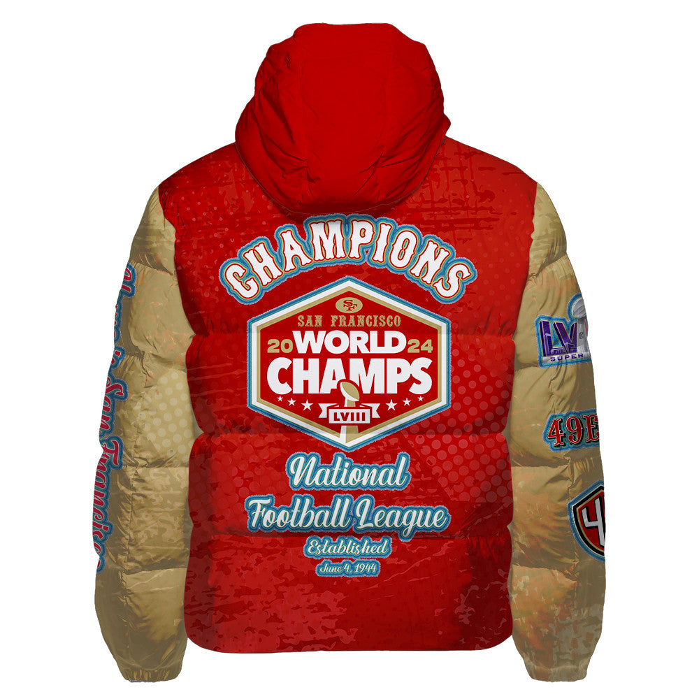 San Francisco 49ers CozyCloud Down Jacket AZBTDWJ000345