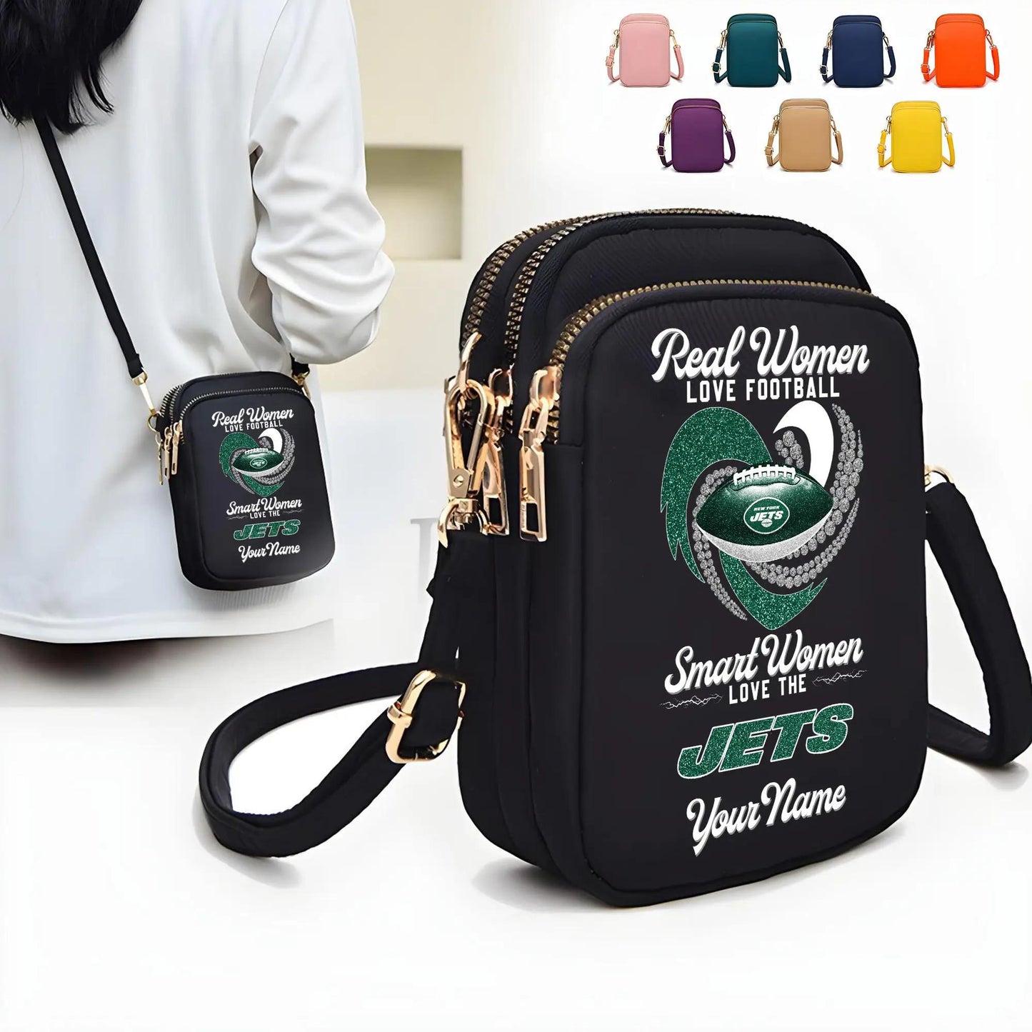 New York Jets Mini Crossbody Bag for Women New Trending 2025 AZBT2DMCB000085