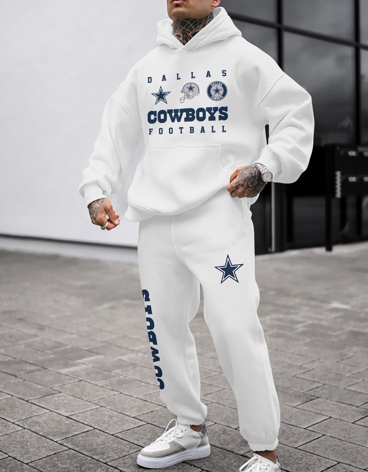 Dallas Cowboys Combo Pullover Hoodie And Sweatpants AZBTPHSP000028