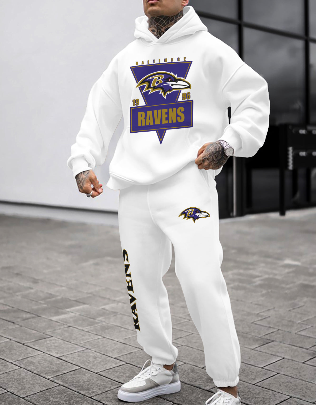Baltimore Ravens Combo Pullover Hoodie And Sweatpants AZBTPHSP000290
