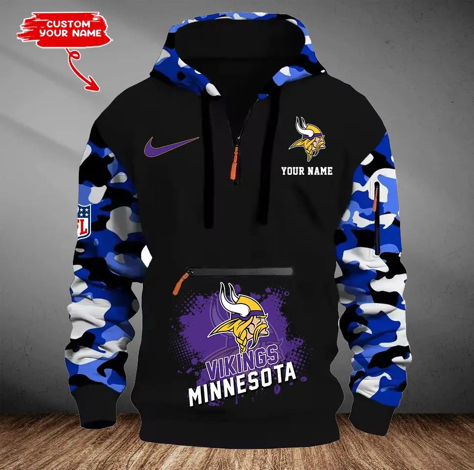Minnesota Vikings Camouflage Hooded Sweatshirt HA52