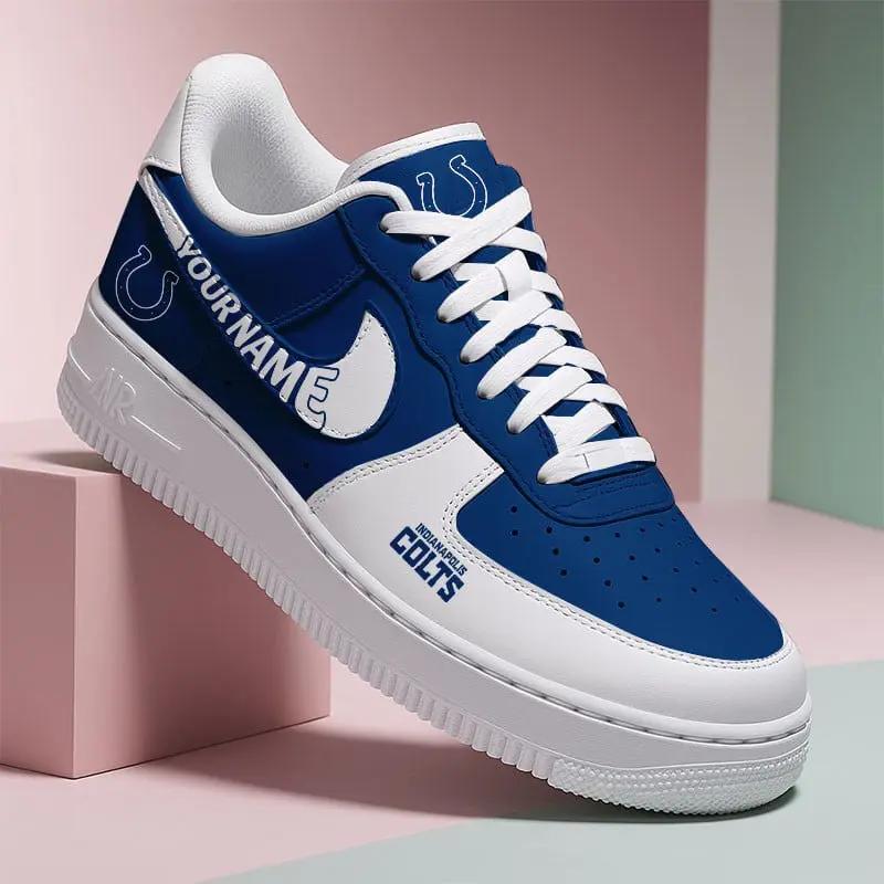 Indianapolis Colts New Personalized AF1-1 Sneakers 2025 AZBTAF1N000014