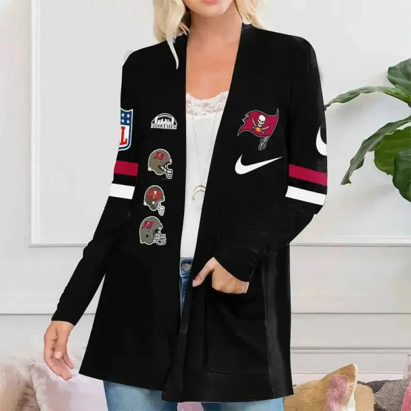 Tampa Bay Buccaneers Women Patch Pocket Cardigan BT183