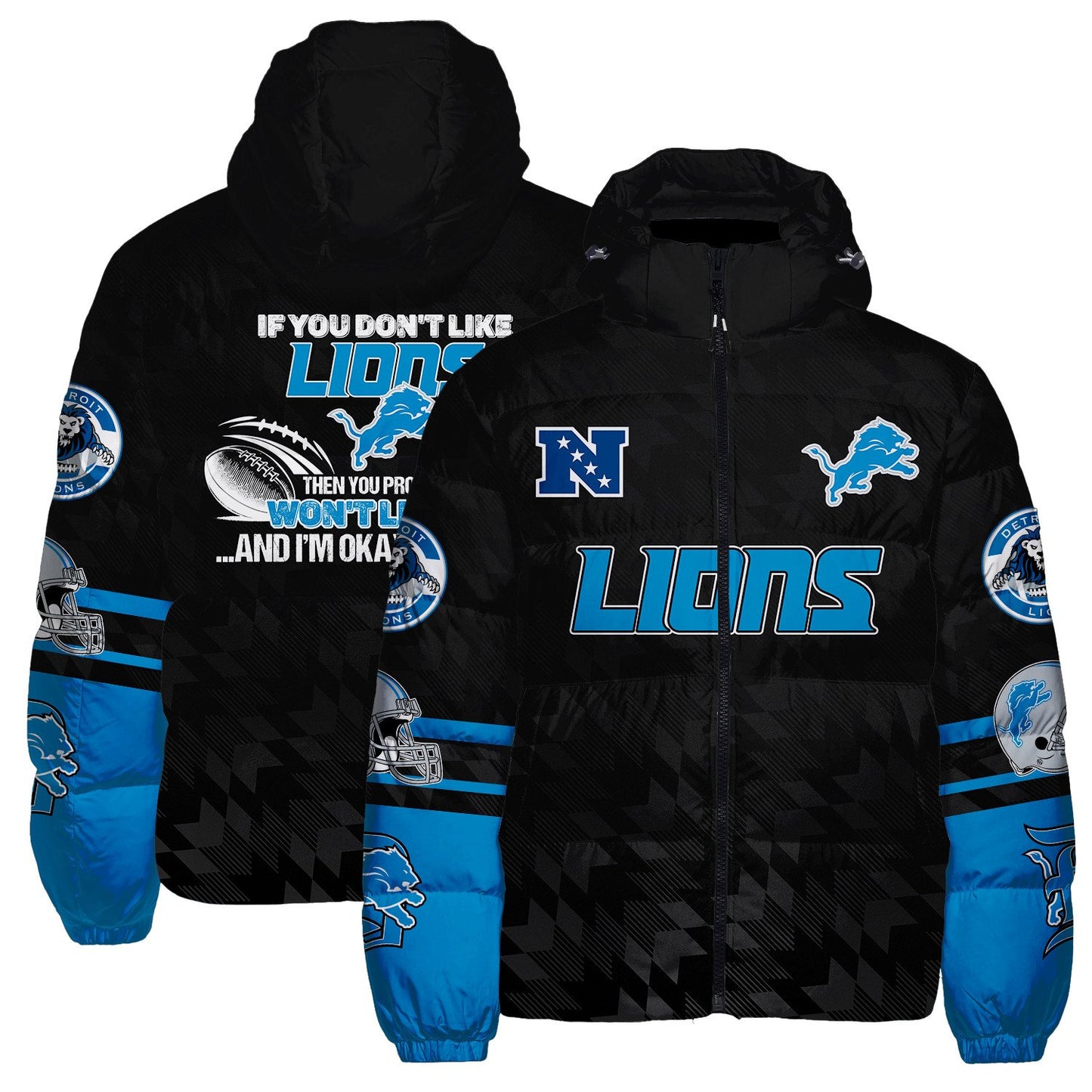 Detroit Lions CozyCloud Down Jacket AZBTDWJ000287