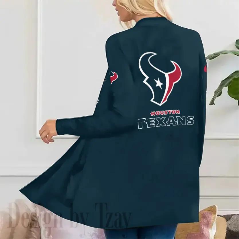 Houston Texans Women Patch Pocket Cardigan BT078