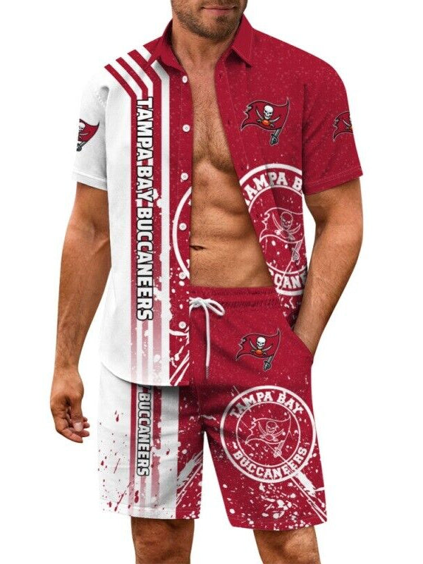 Tampa Bay Buccaneers Combo Hawaiian Shirt and Shorts AZBTHWSS000037