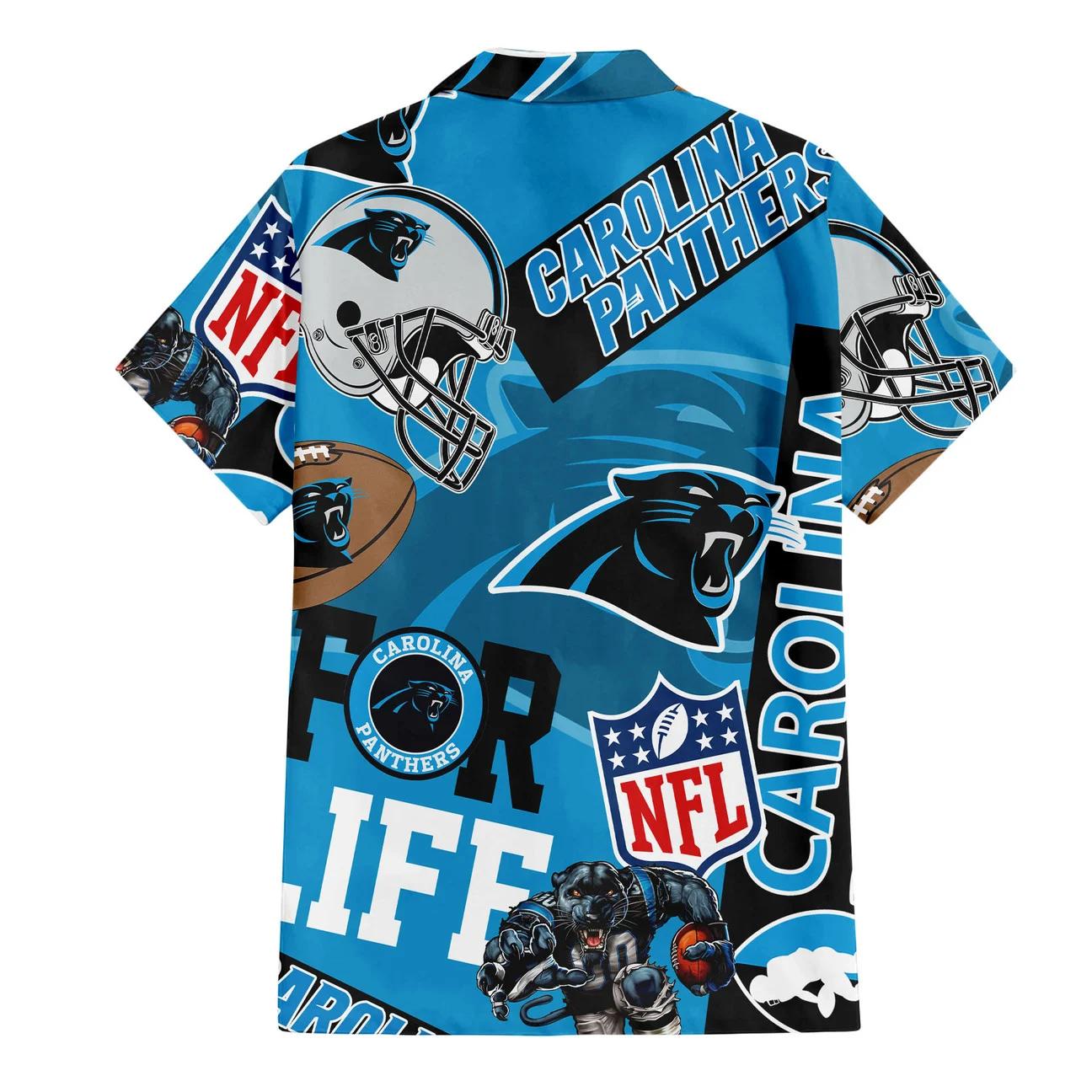 Carolina Panthers Custom Limited Edition For Life Hawaiian Shirt and Shorts AZHAHWSS000256