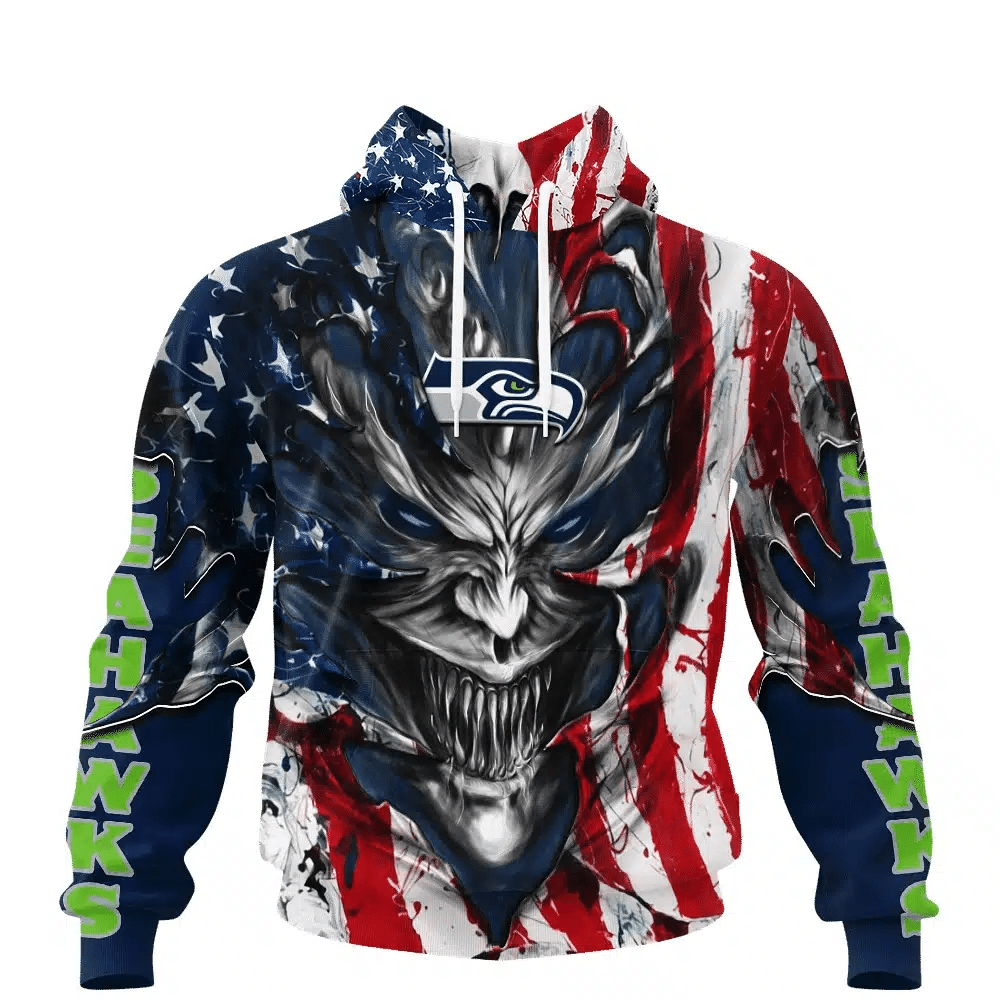 Seattle Seahawks All Over Printed T-shirt Sweatshirt Hoodie AZCHD596