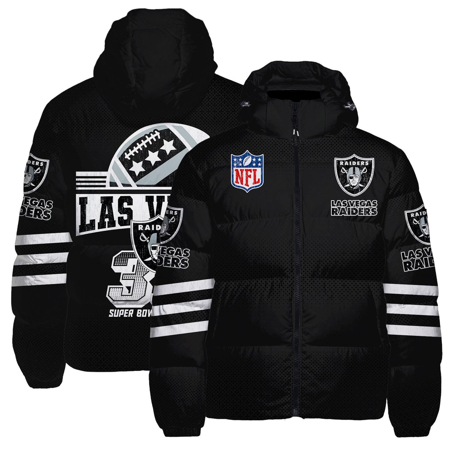 Las Vegas Raiders CozyCloud Down Jacket AZBTDWJ000376