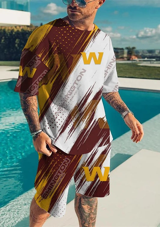 Washington Commanders T-shirt and Shorts AZTS447