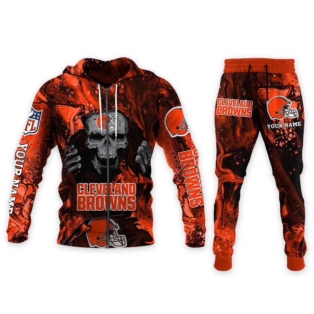 Cleveland Browns Personalized Hoodie and Joggers AZCHD982