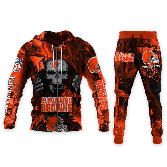 Cleveland Browns Personalized Hoodie and Joggers AZCHD982