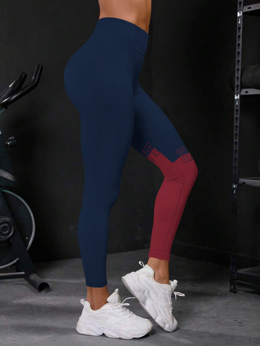 New York Giants High Waist Push Up Printed Leggings (3)