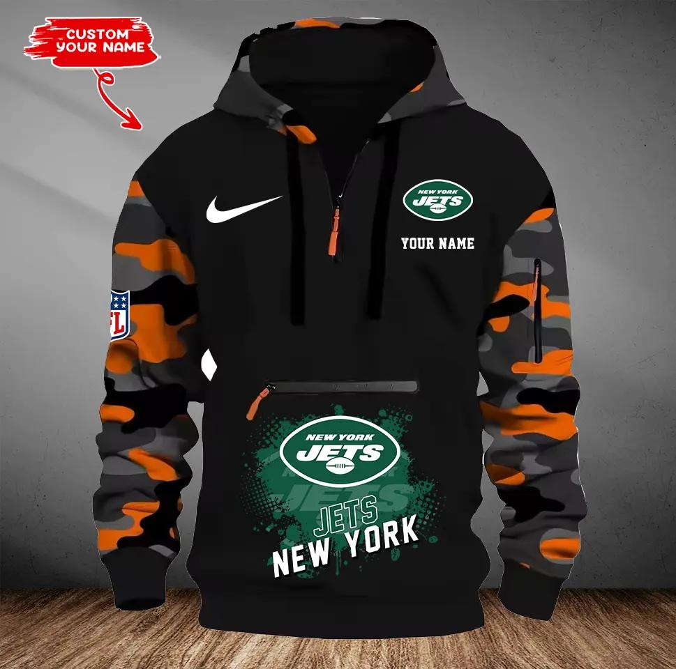New York Jets Camouflage Hooded Sweatshirt HA56