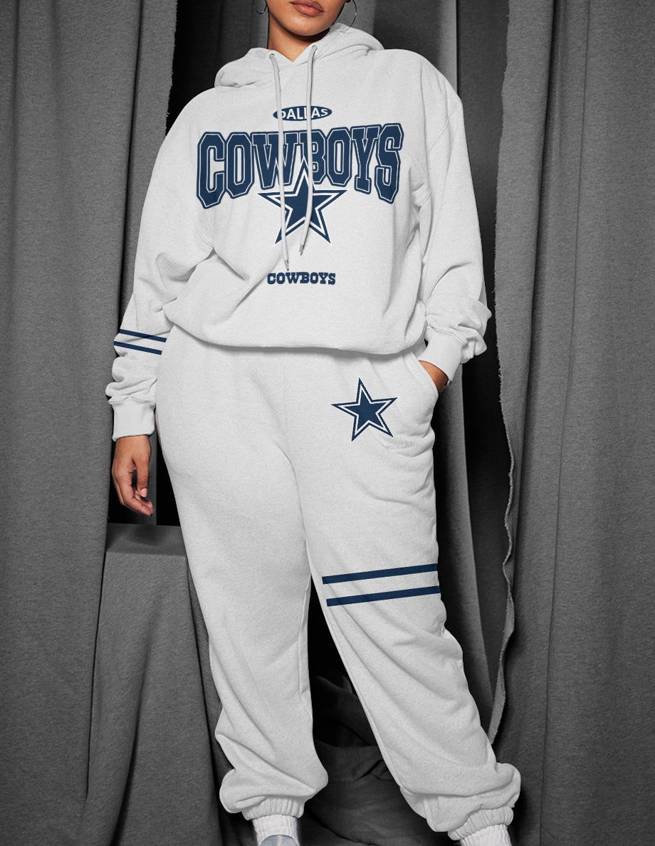 Dallas Cowboys Combo Pullover Hoodie And Sweatpants AZBTPHSP000279