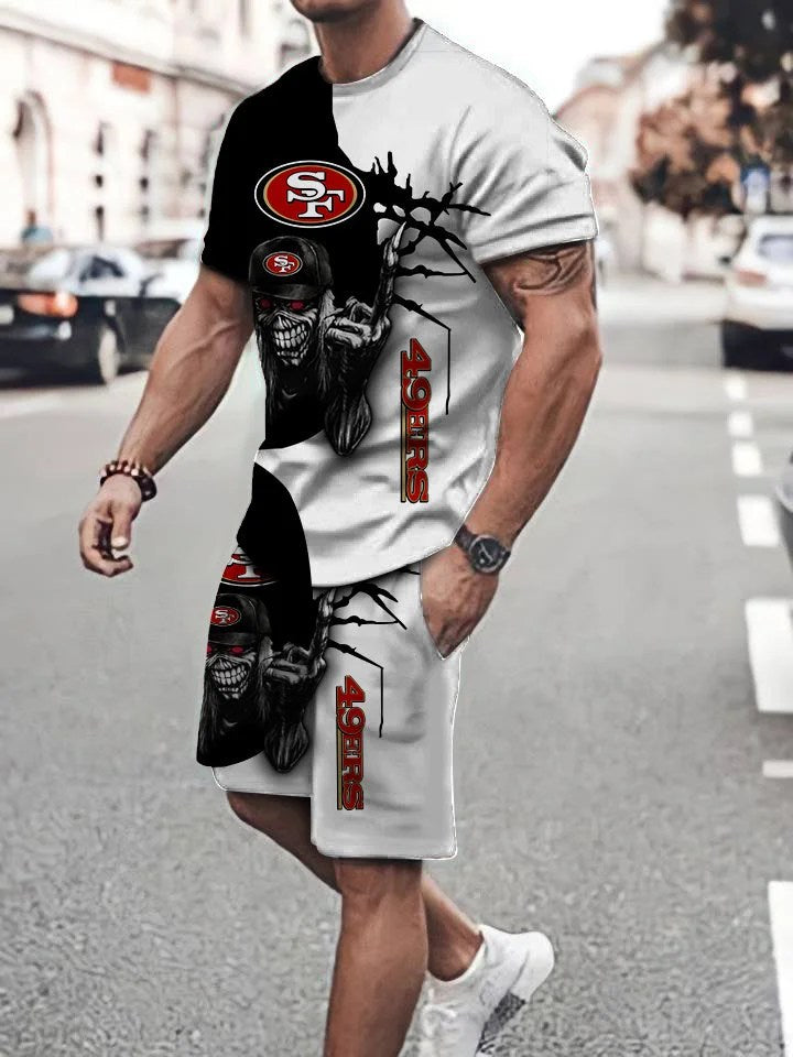 San Francisco 49ers T-shirt and Shorts AZTS144