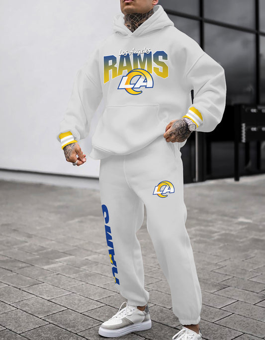 Los Angeles Rams Combo Pullover Hoodie And Sweatpants AZBTPHSP000274