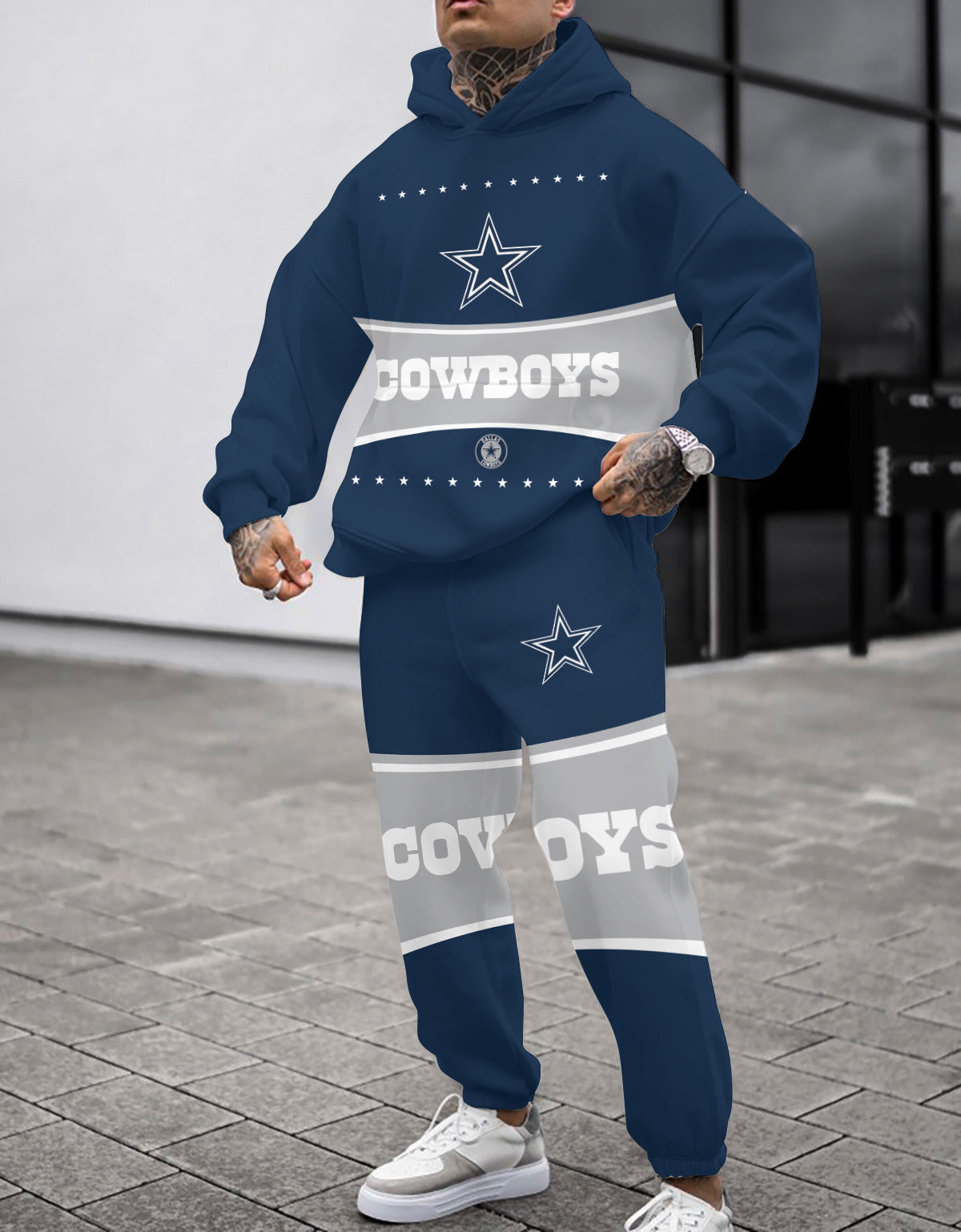 Dallas Cowboys Combo Pullover Hoodie And Sweatpants AZBTPHSP000237