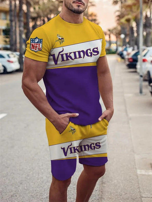 Minnesota Vikings T-shirt and Shorts AZTS570